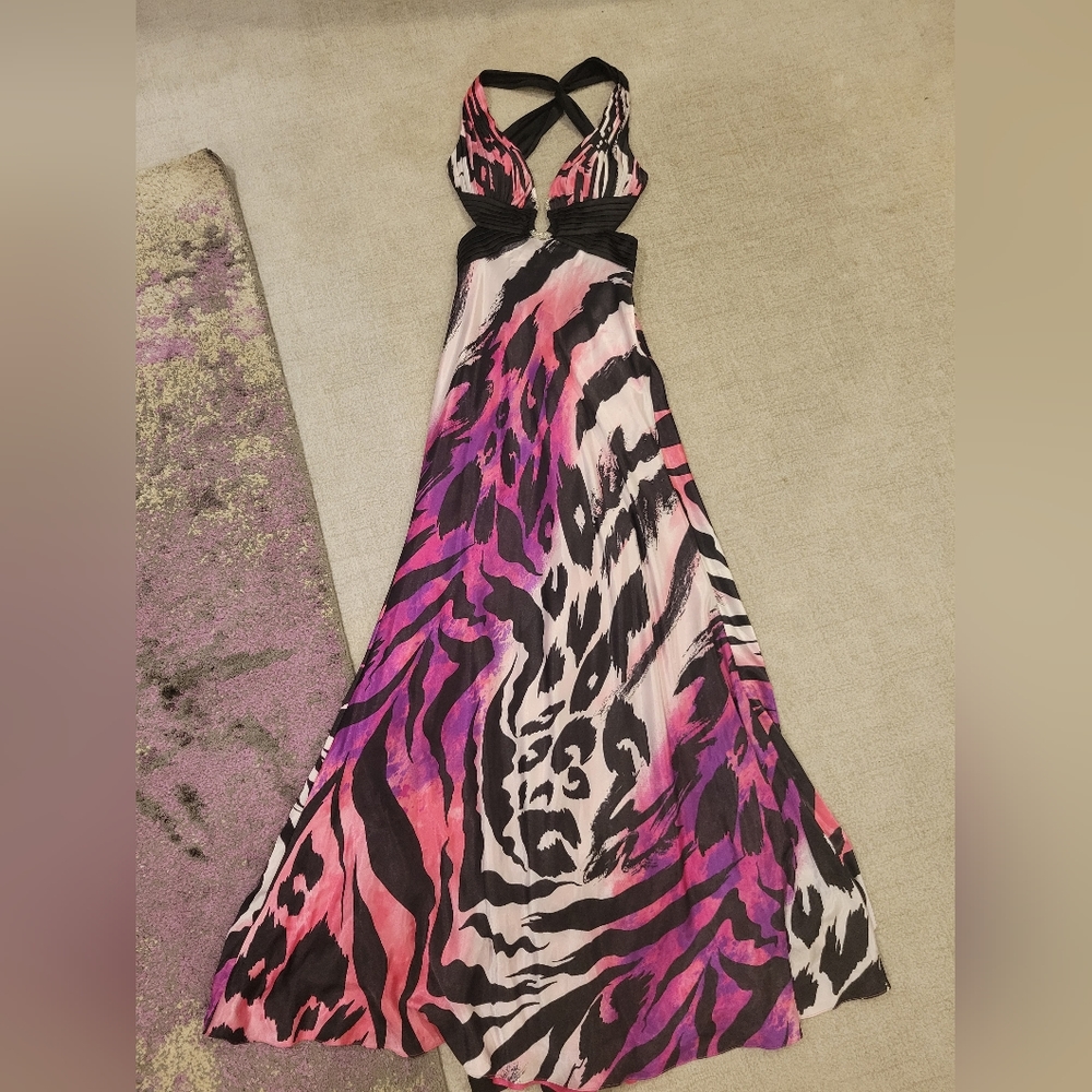 Caché Stunning Long Flowing Dress Size 8